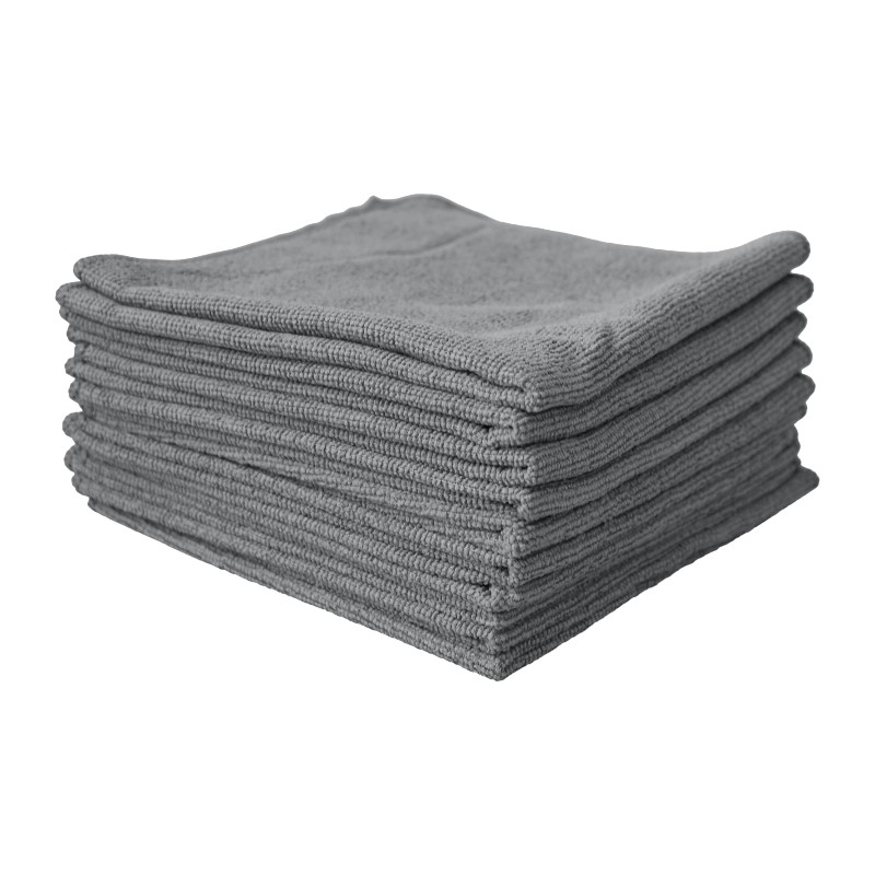 Chiffon microfibres Tricot First - 38x38cm - gris- 10pcs